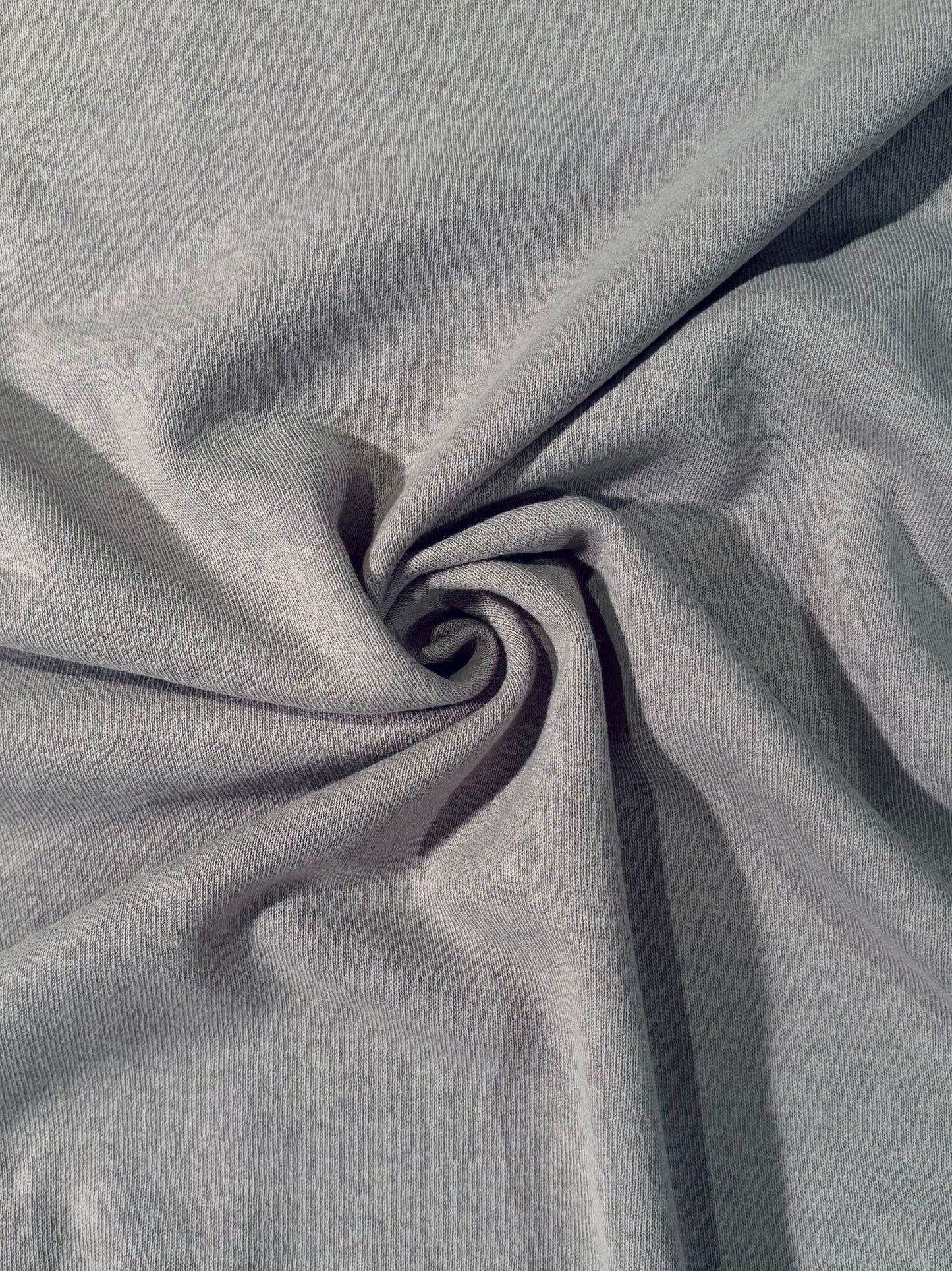 Fabric | Light Grey Fleece Sweater Knit