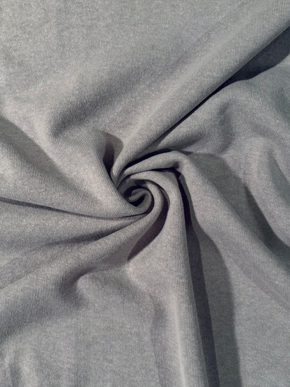 Fabric | Light Grey Fleece Sweater Knit