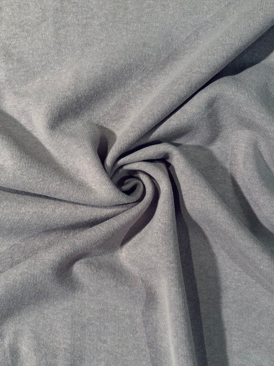 Fabric | Light Grey Fleece Sweater Knit