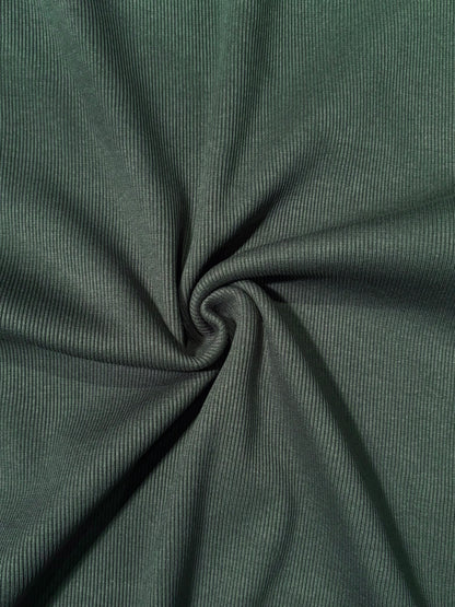 Fabric | Forest Green Rib Knit