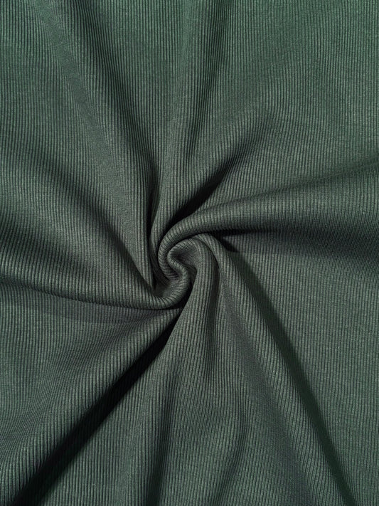 Fabric | Forest Green Rib Knit