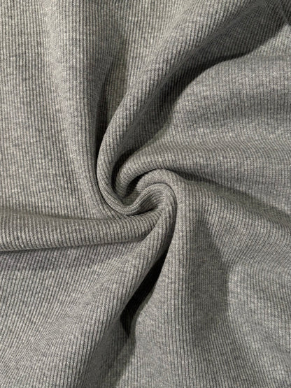 Fabric | Light Grey Rib Knit