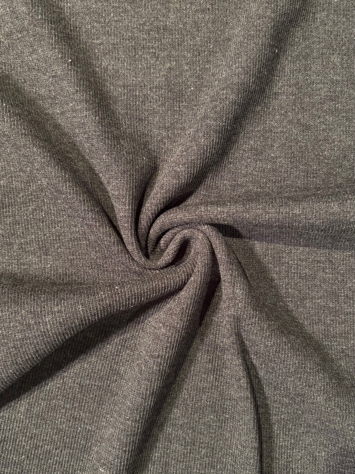 Fabric | Dark Grey Rib Knit