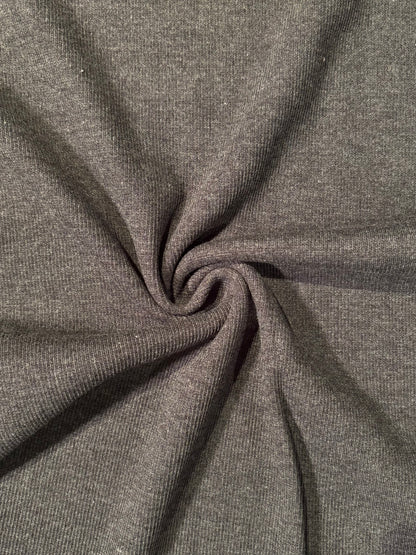 Fabric | Dark Grey Rib Knit