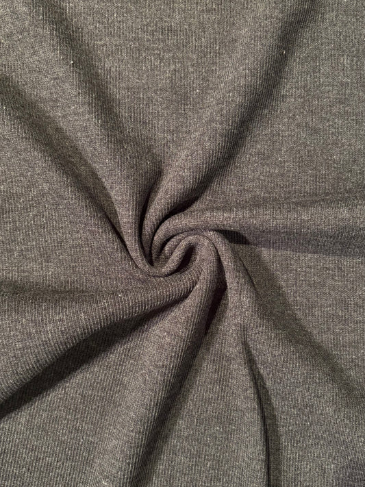 Fabric | Dark Grey Rib Knit