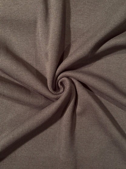 Fabric | Charocal Grey Rib Knit