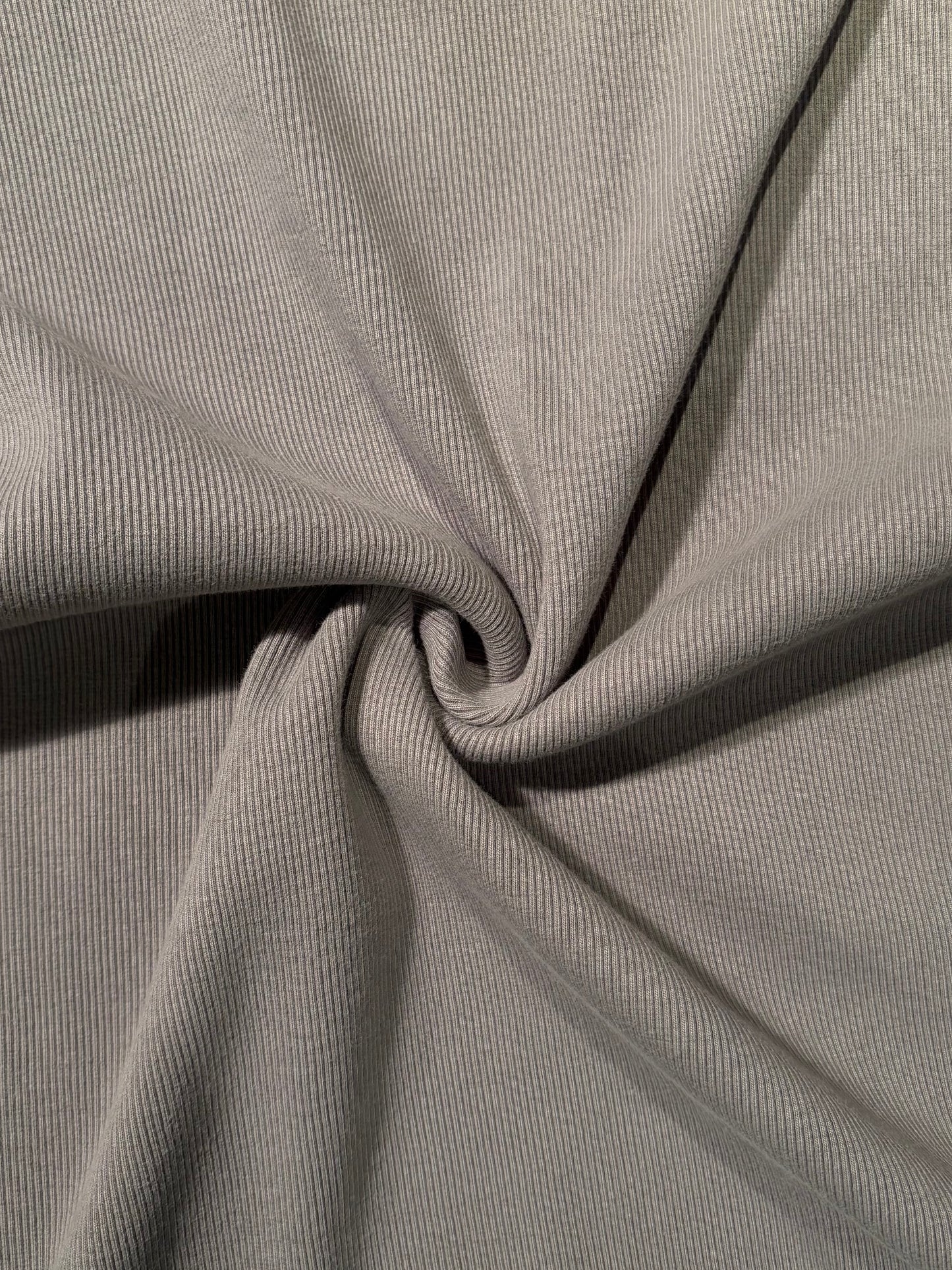 Fabric | Stone Grey Rib Knit