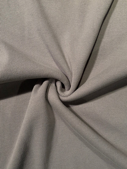Fabric | Stone Grey Rib Knit