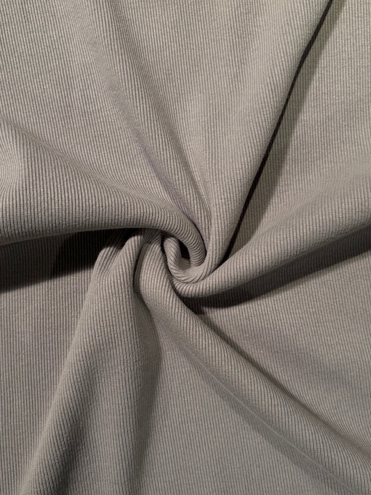 Fabric | Stone Grey Rib Knit