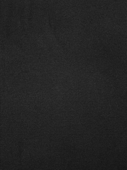 Fabric | Ultra Black Heavy Rib Knit
