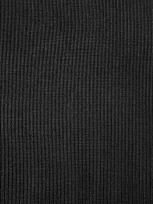 Fabric | Ultra Black Heavy Rib Knit