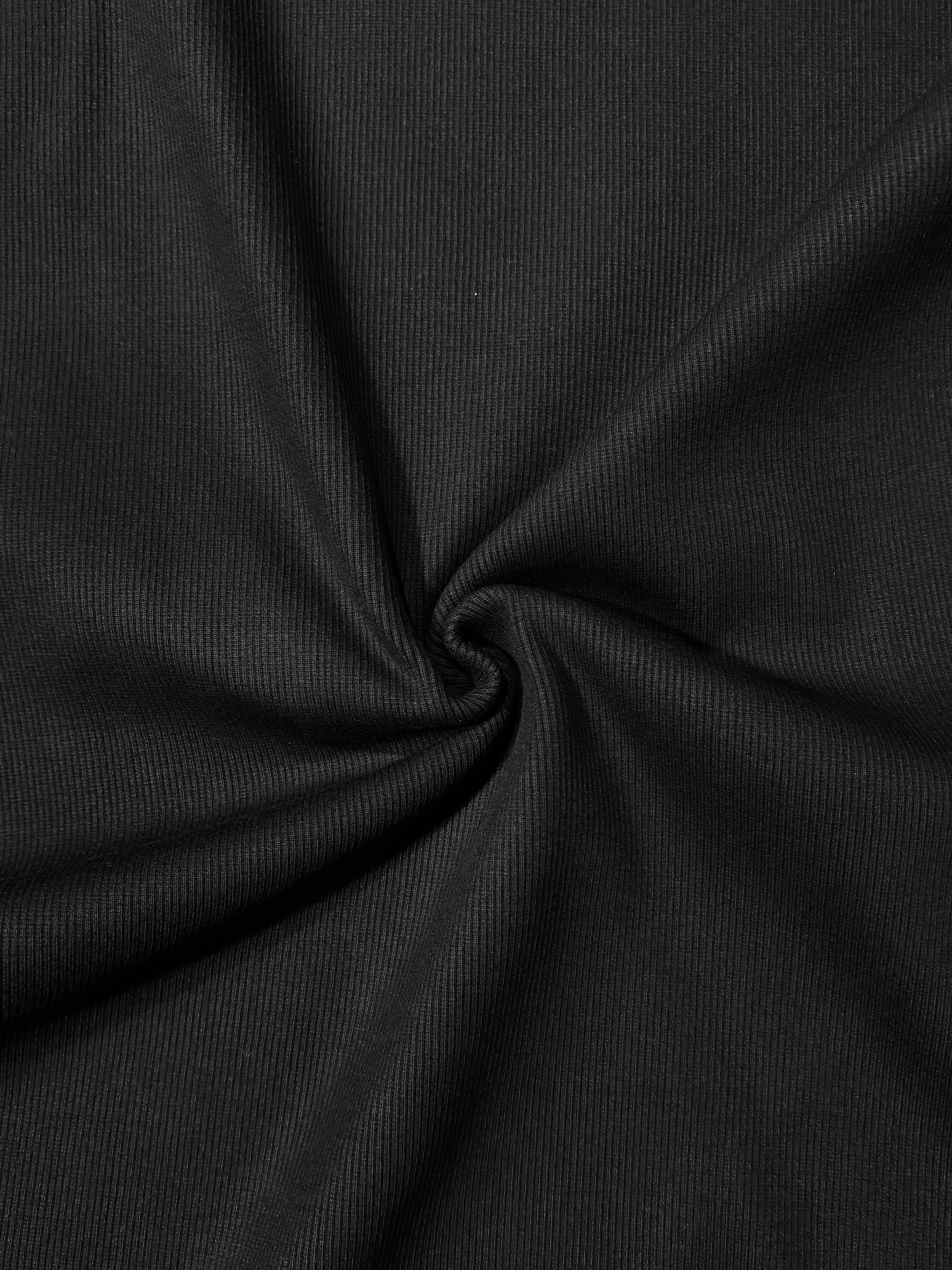 Fabric | Ultra Black Heavy Rib Knit