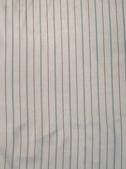 Fabric | White Pinstripe Acetate Lining