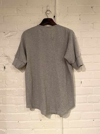 Vintage Hitchhiker Henley | Light Grey Micro Waffle