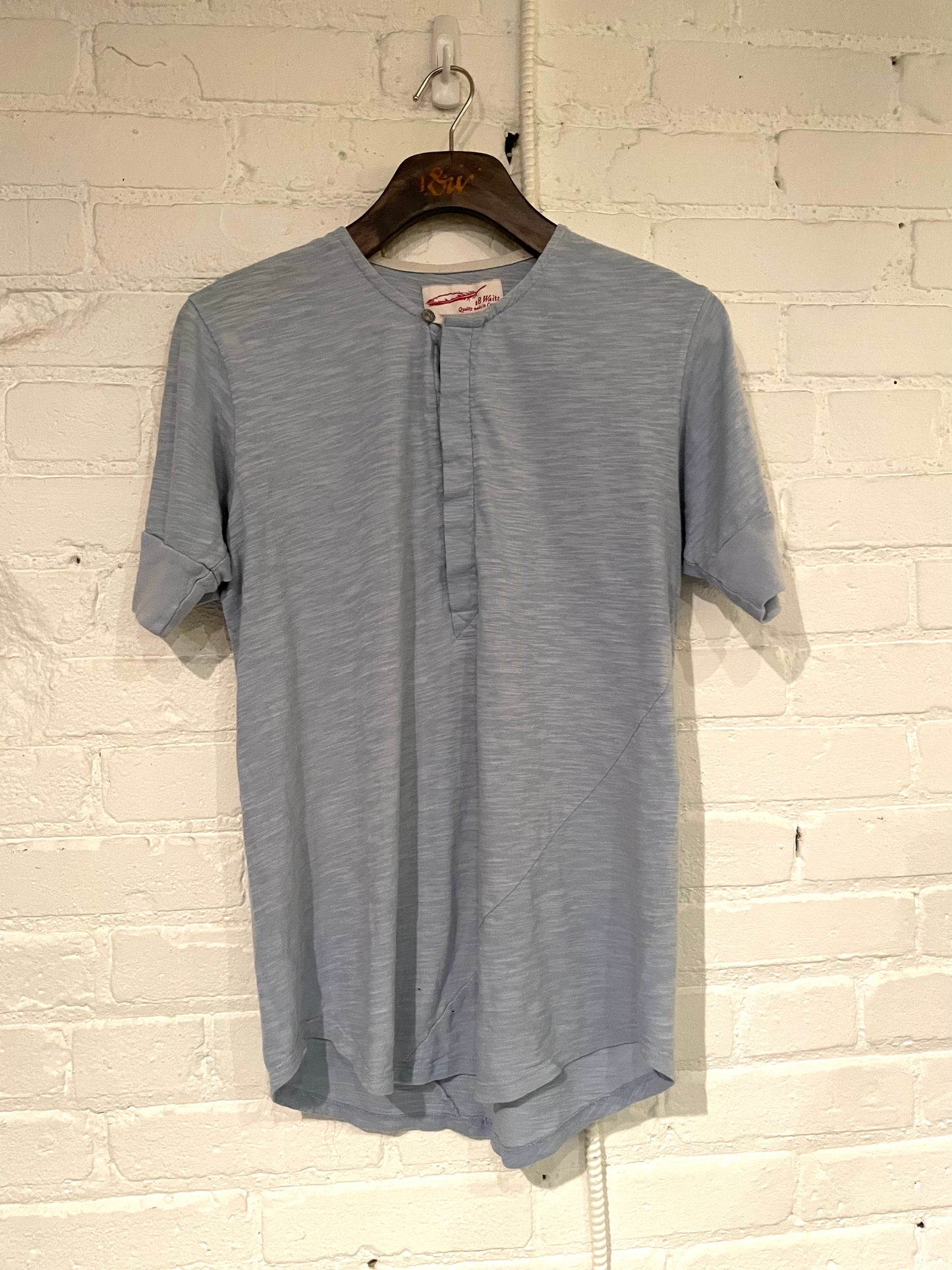Vintage Hitchhiker Henley | Baby Blue Sky Slub