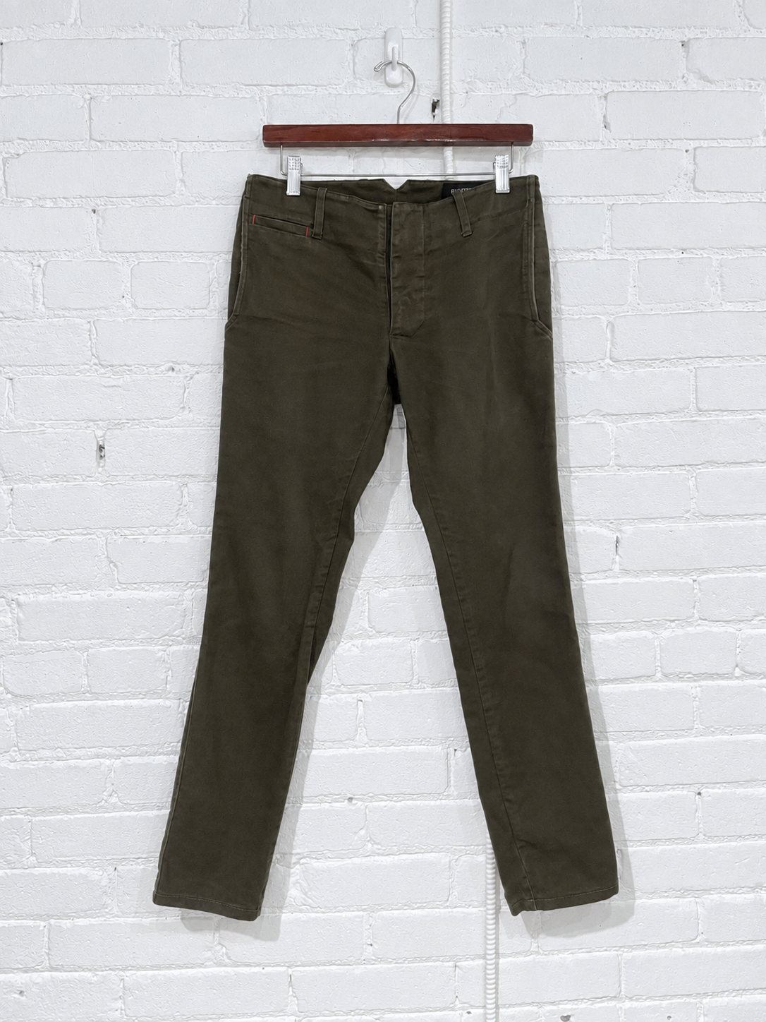Vintage Signature Trousers | Olive Bull Denim