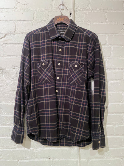 Vintage Woodsman | Navy Black Plaid