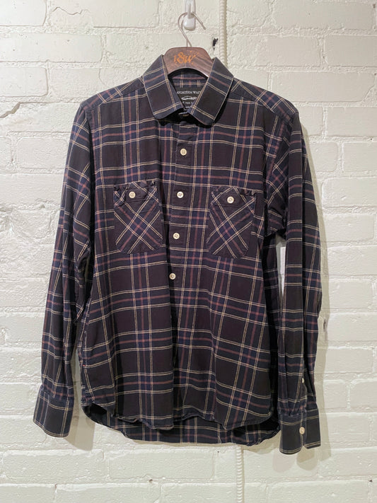 Vintage Woodsman | Navy Black Plaid