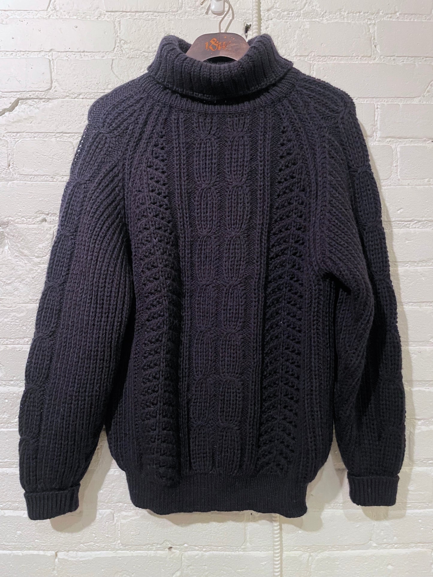 Vintage Knit Turtleneck | Dark Navy