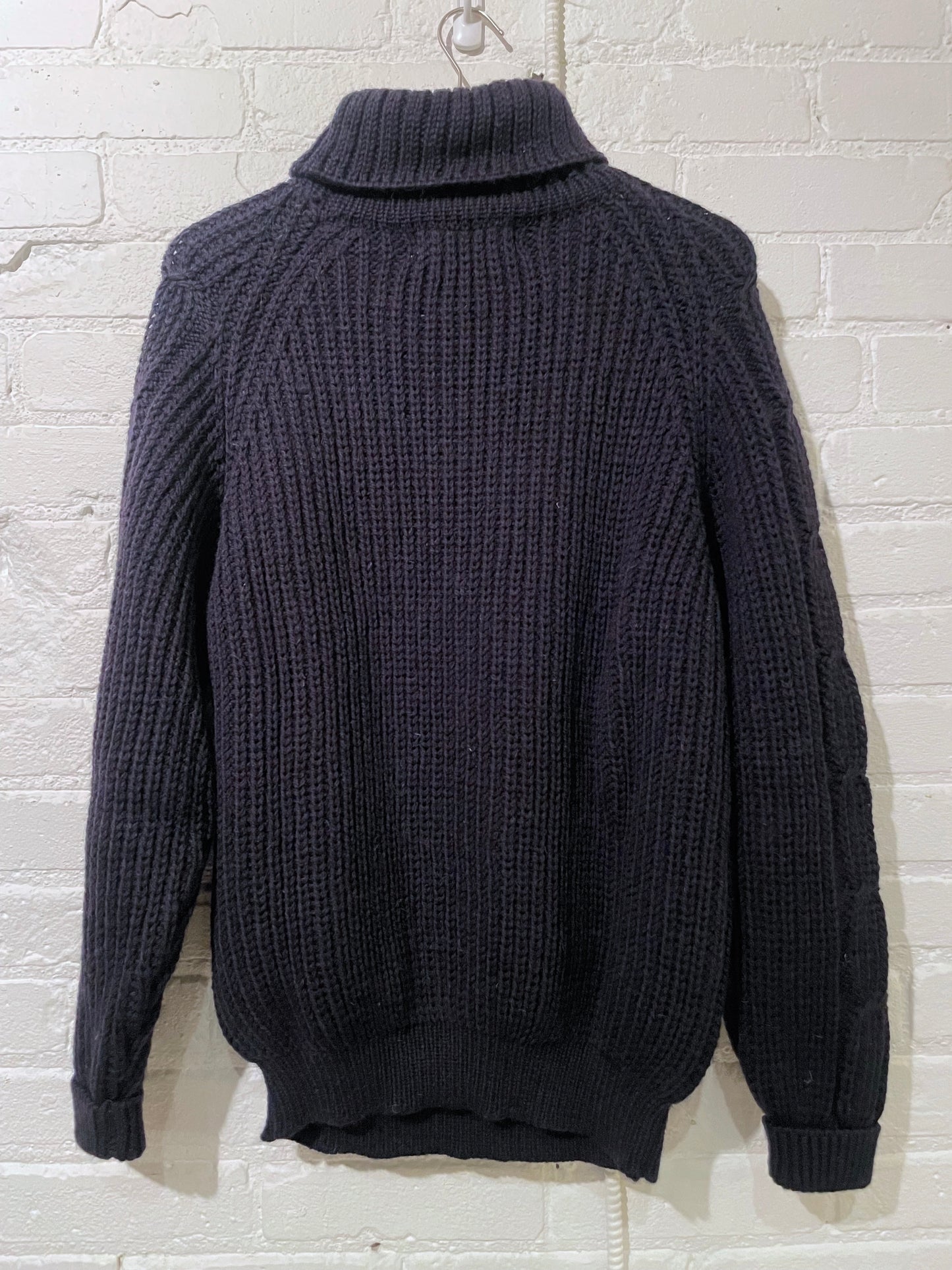 Vintage Knit Turtleneck | Dark Navy