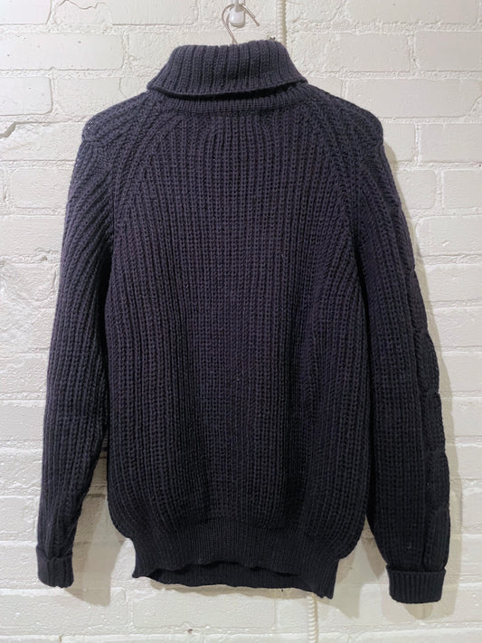Vintage Knit Turtleneck | Dark Navy