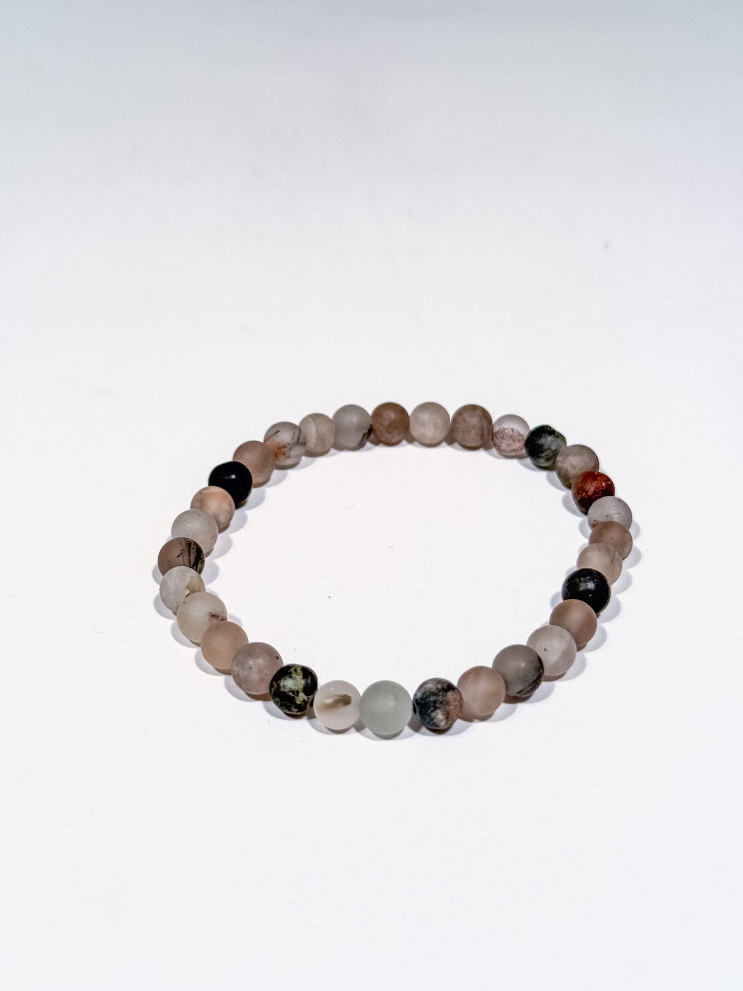 Stone Bracelet | Frosted Greyscale