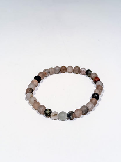 Stone Bracelet | Frosted Greyscale