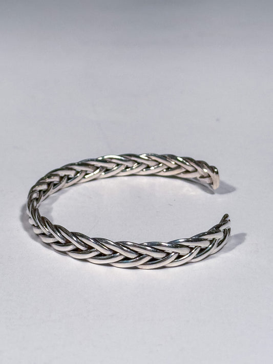 The Cuff Series | Braided Silver