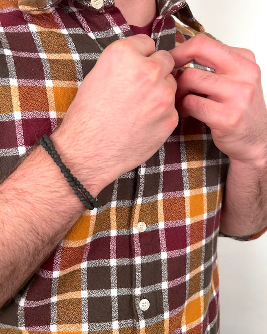 Made in Canada, bracelet by 18 Waits— a Sustainable Men's clothing brand offering Vintage Inspired menswear and Rock and Roll Fashion. A refined Imogene and Willie alternative for those who value quality and character.