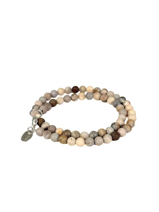 Aloha Stone Bracelet | Coral Jasper