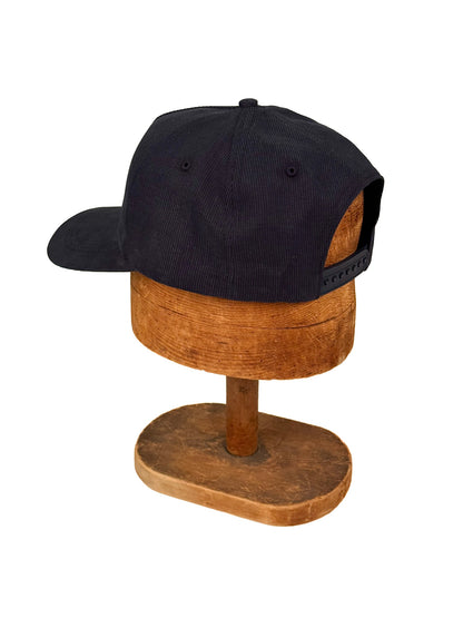 Snapback Baseball Cap | Thin Navy Corduroy