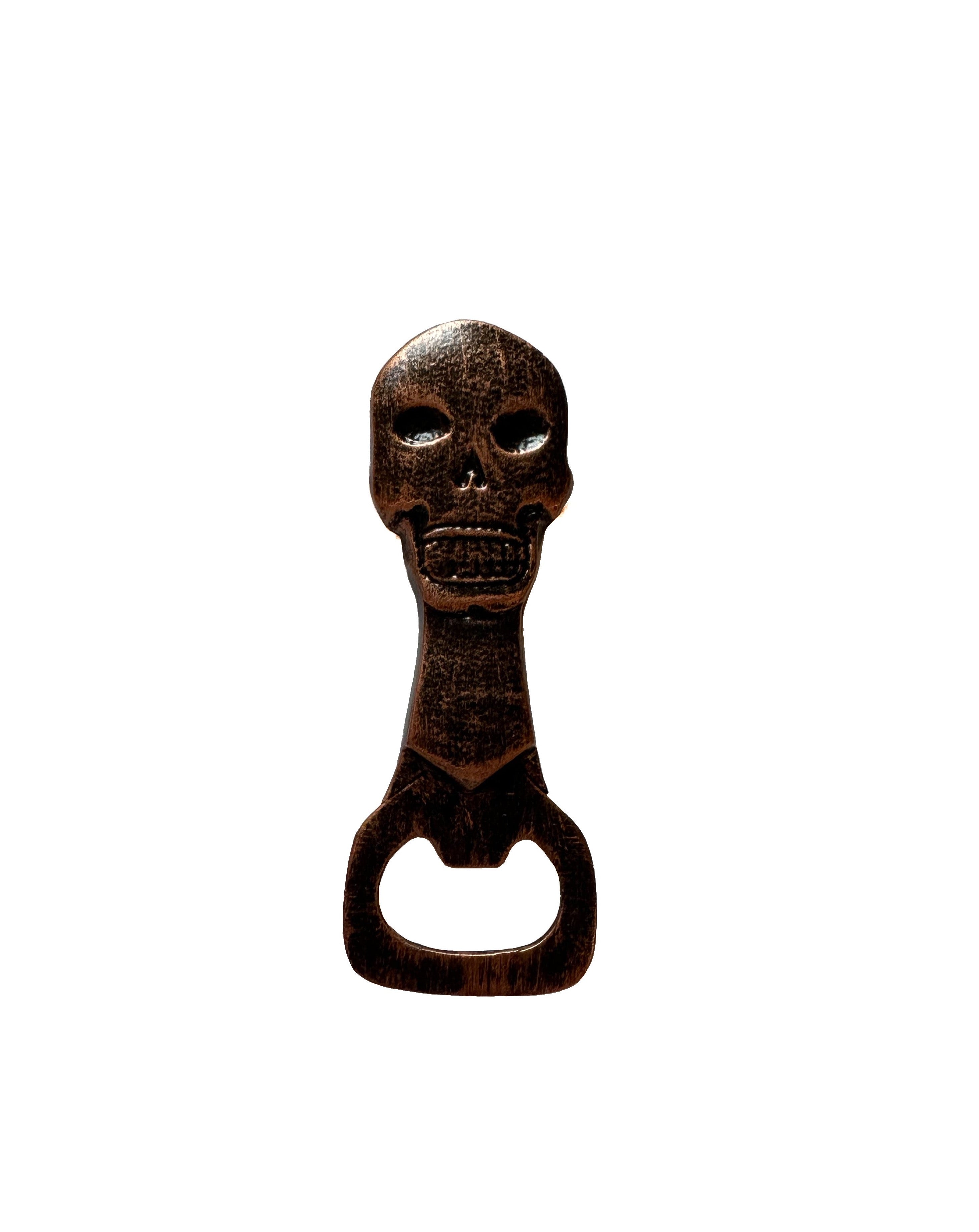 Bottle Opener | Skull | Vintage Brass