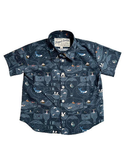 Made in Canada, Kids short sleeve shirt from 18 Waits — a Sustainable Men's clothing brand offering Vintage Inspired menswear and Rock and Roll Fashion. A refined Imogene and Willie alternative for those who value quality and character.