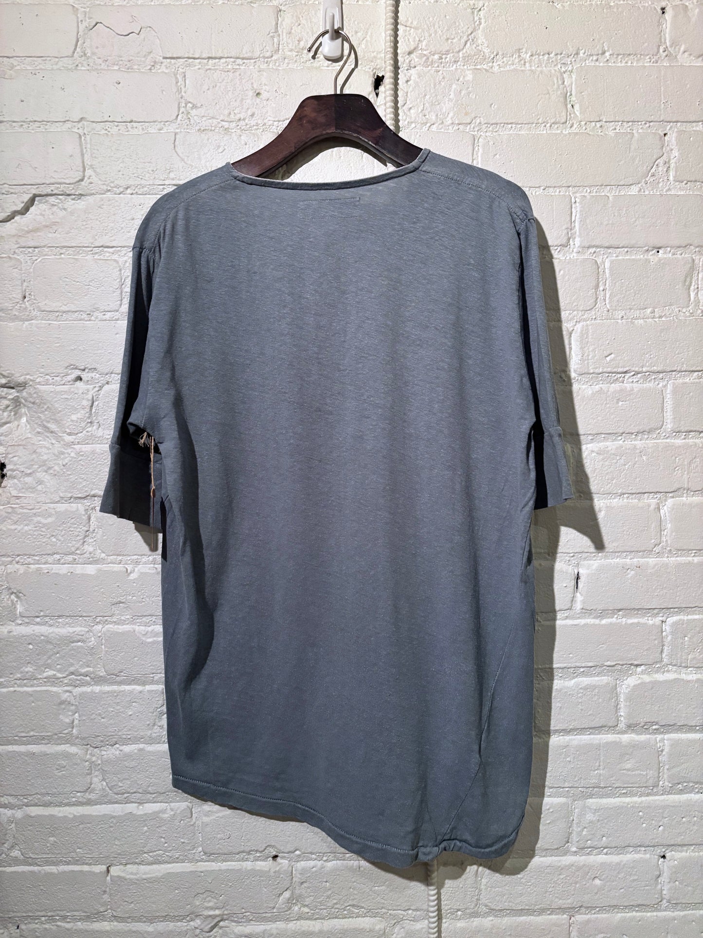 Made in Canada, Pale Turquoise Vintage Heritage Henley from 18 Waits, a sustainable menswear brand known for vintage-inspired style and rock and roll fashion—an Imogene and Willie alternative focused on quality and character.