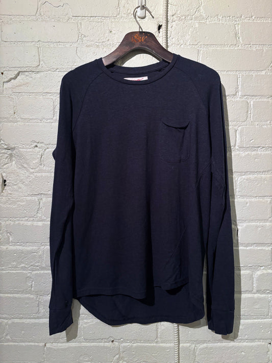 Vintage Pocket Tee | Navy