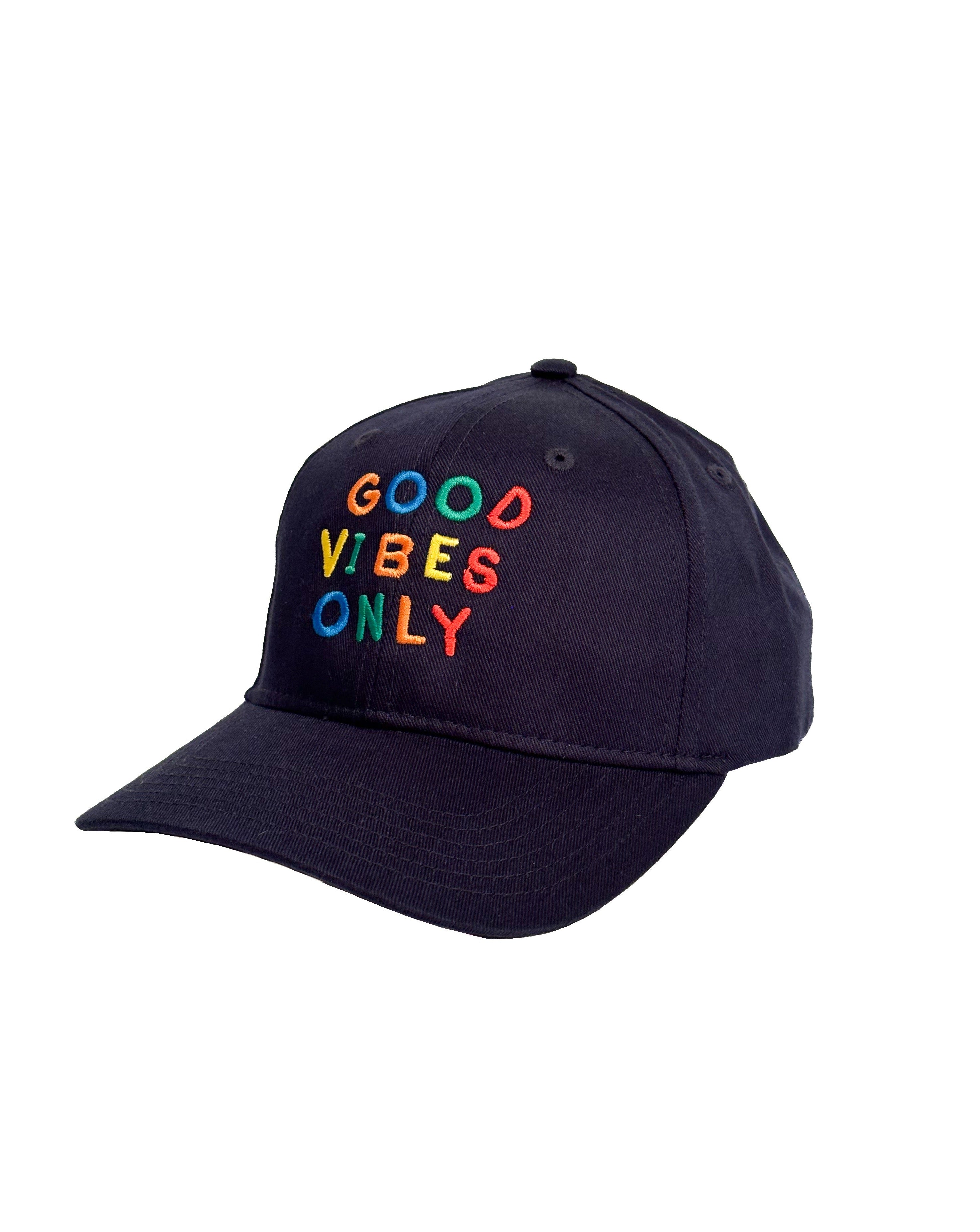 Camp Cap Good Vibes Only on Navy Hopper Hunter