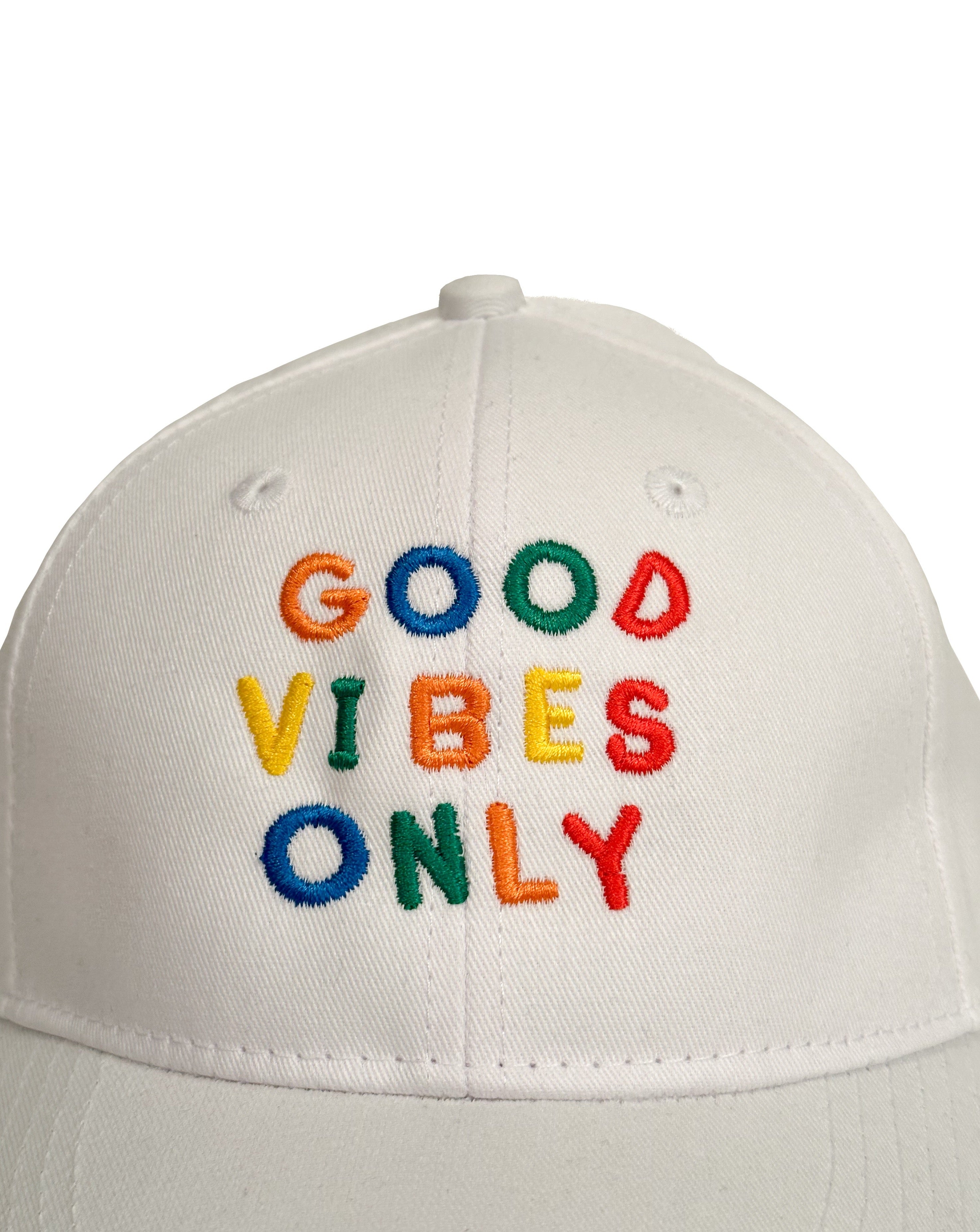 Camp Cap | Good Vibes Only on White