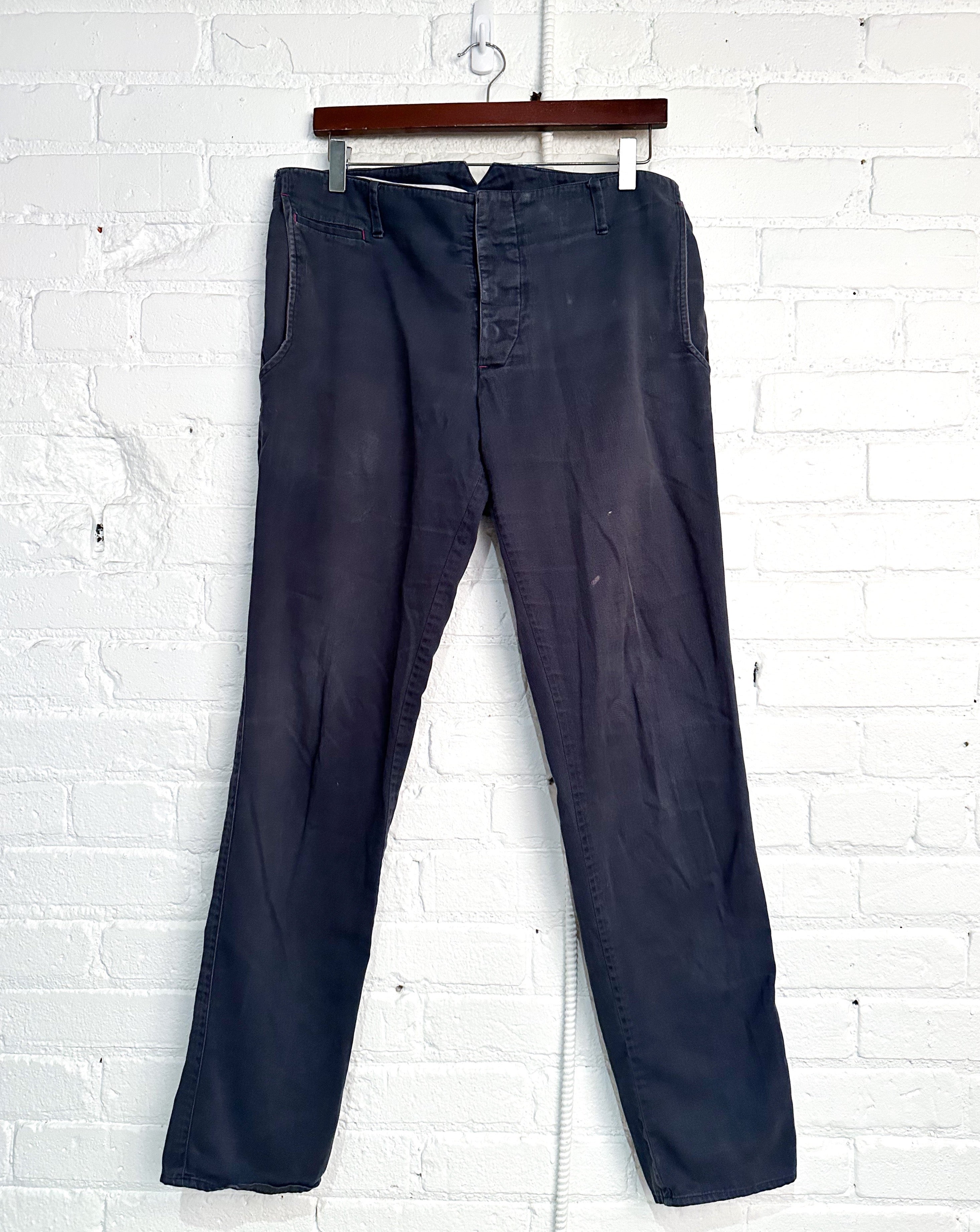 Vintage Signature Trouser | Soft Navy Twill