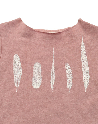 Crew Sweater | Rose Feathers