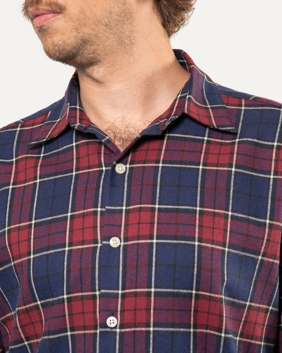 Long Sleeve Dylan | Cabin Plaid - Midnight