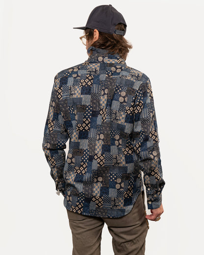 Long Sleeve Dylan | Indigo Patchwork