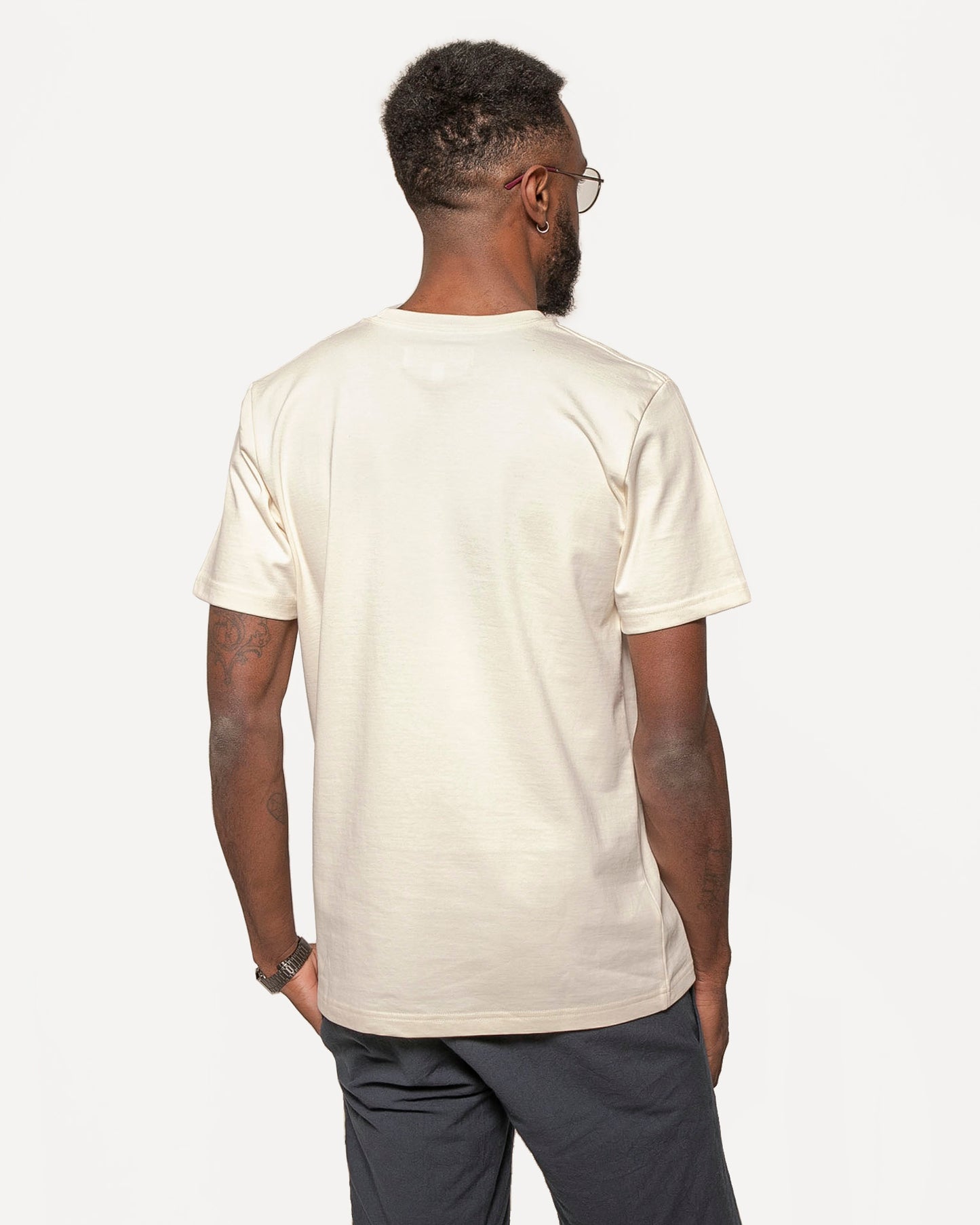 Classic Fit Graphic T-Shirt | Red Heart on Natural