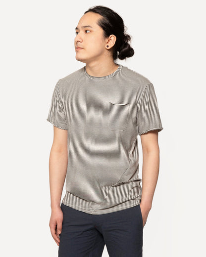Short Sleeve Pocket Tee | Harbour Stripes