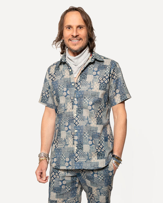 Short Sleeve Dylan | Denim Patches