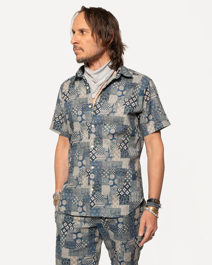 Short Sleeve Dylan | Denim Patches