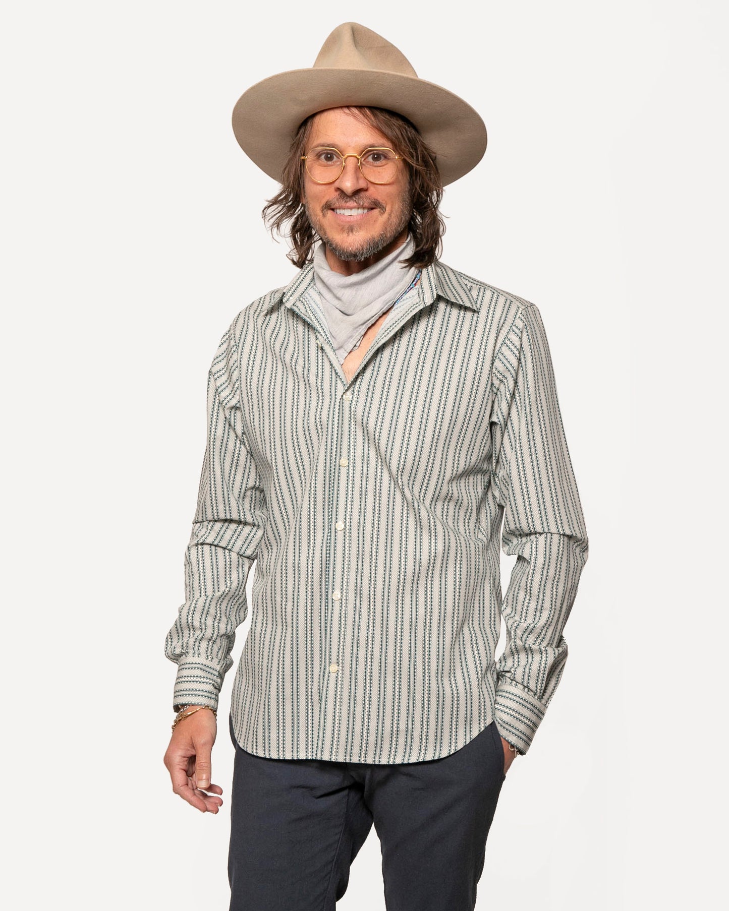 Long Sleeve Dylan | Vintage Navy Stripes