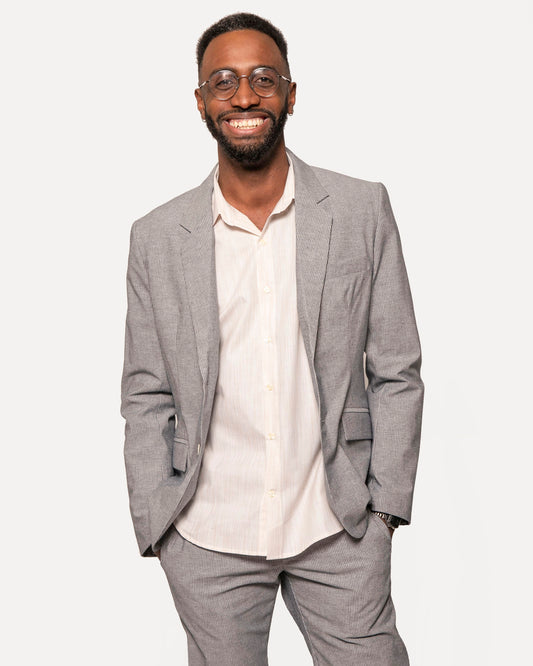 Blazer | Pinstripe Chambray