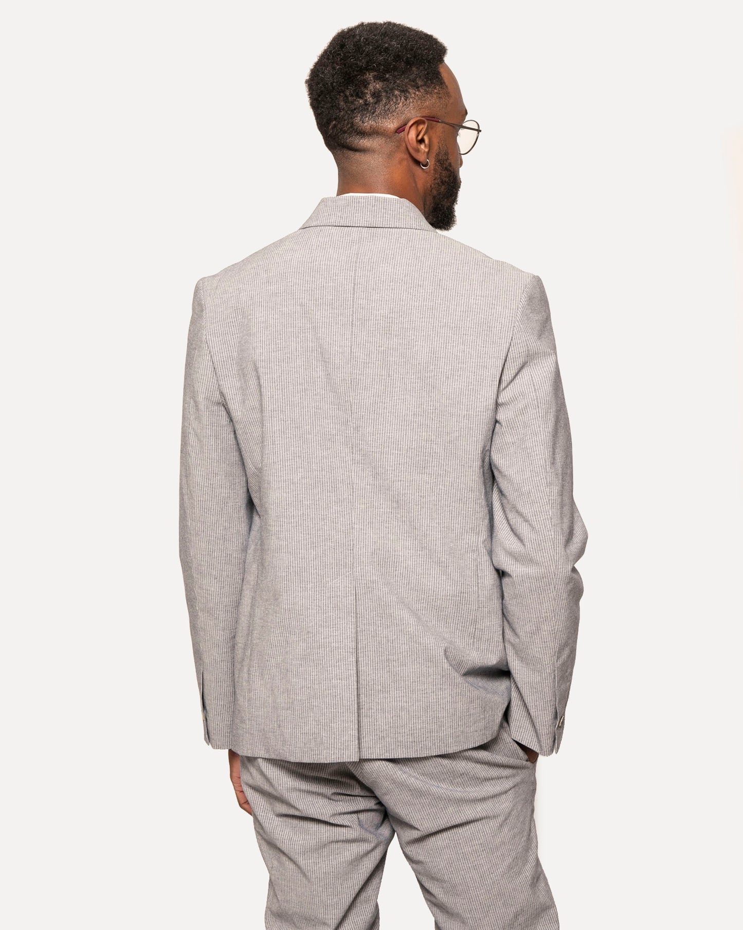 Blazer | Pinstripe Chambray