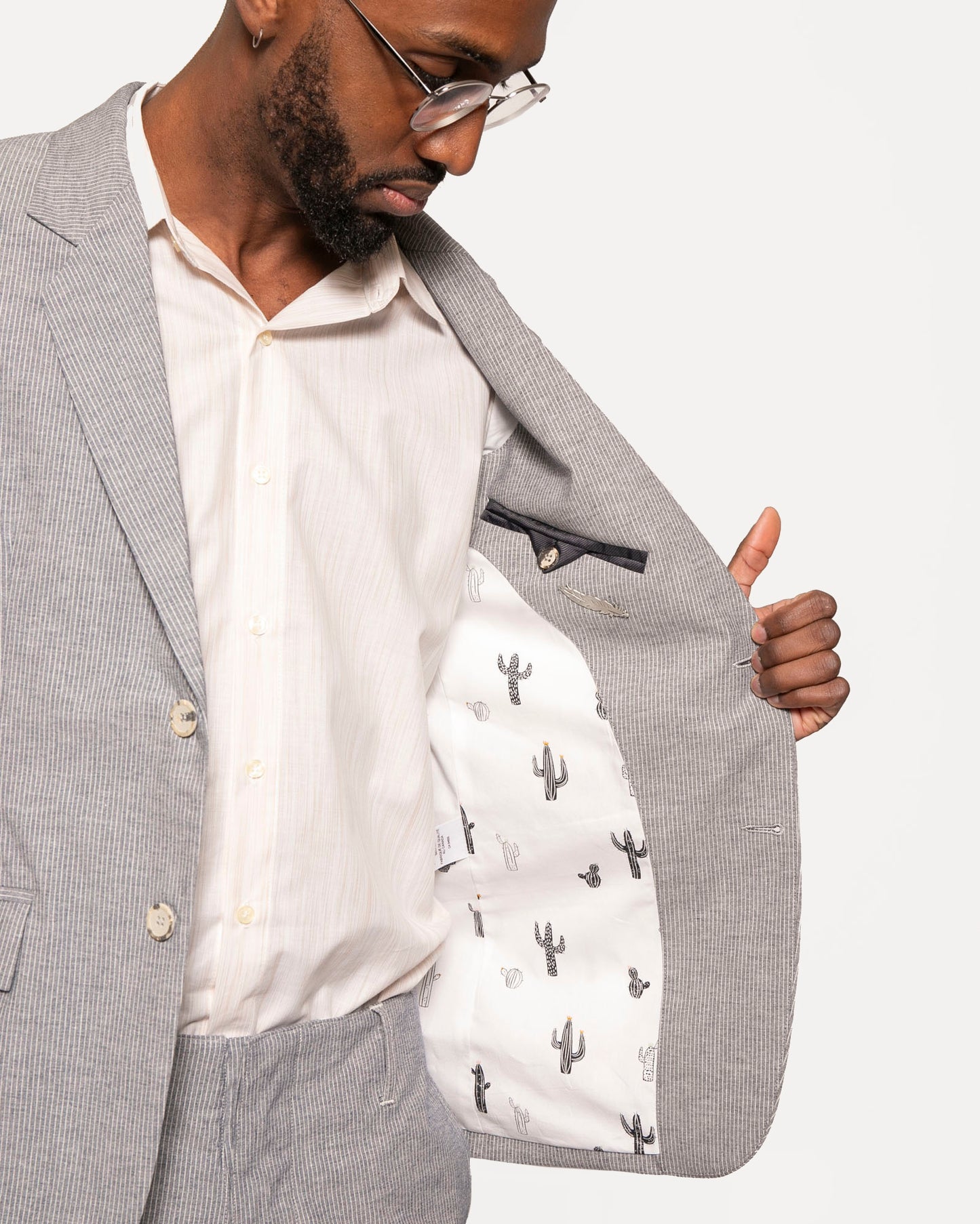 Blazer | Pinstripe Chambray
