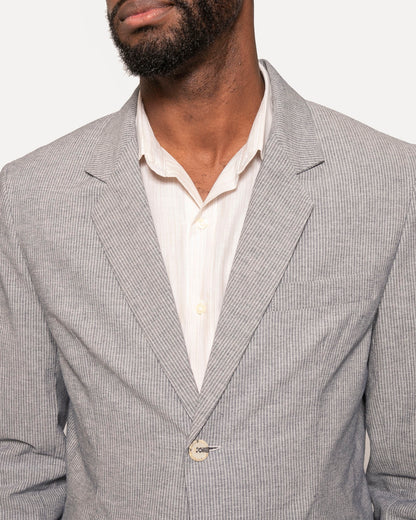 Blazer | Pinstripe Chambray
